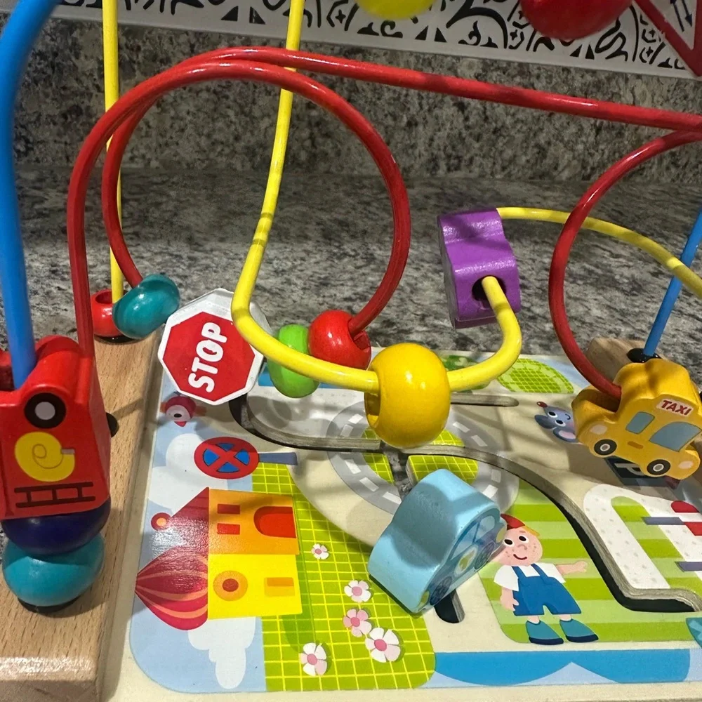 Bead Maze Activity Roller Coaster Toy Cars